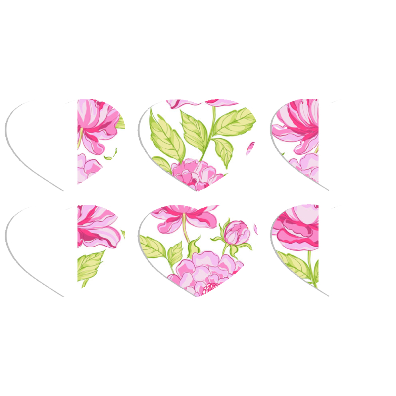 Магнитные фотопазлы Сердце 50 на 50 набор 6 штук 