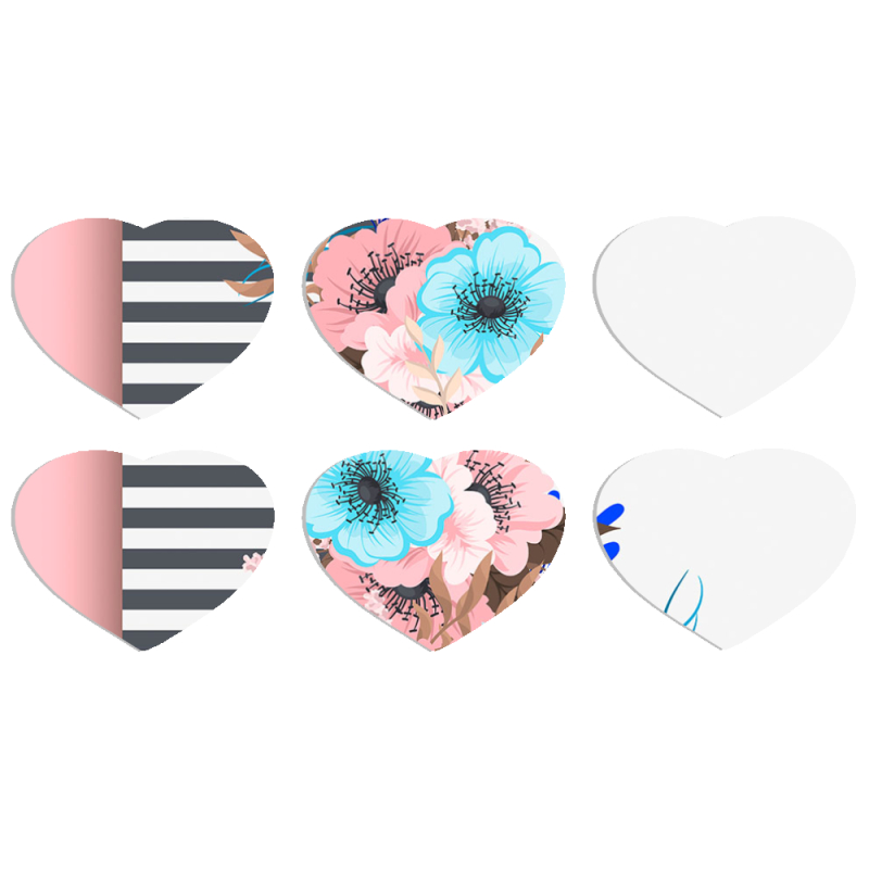 Магнитные фотопазлы Сердце 50 на 50 набор 6 штук 