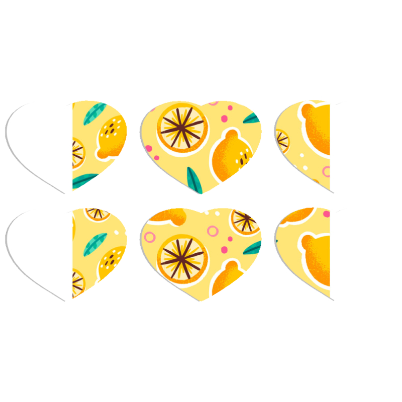 Магнитные фотопазлы Сердце 50 на 50 набор 6 штук 