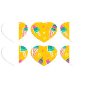 Магнитные фотопазлы Сердце 50 на 50 набор 6 штук 