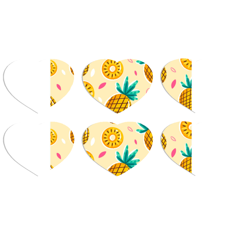 Магнитные фотопазлы Сердце 50 на 50 набор 6 штук 