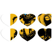 Магнитные фотопазлы Сердце 50 на 50 набор 6 штук 