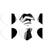 Магнитные фотопазлы Сердце 50 на 50 набор 6 штук Tie