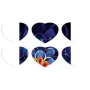 Магнитные фотопазлы Сердце 50 на 50 набор 6 штук 