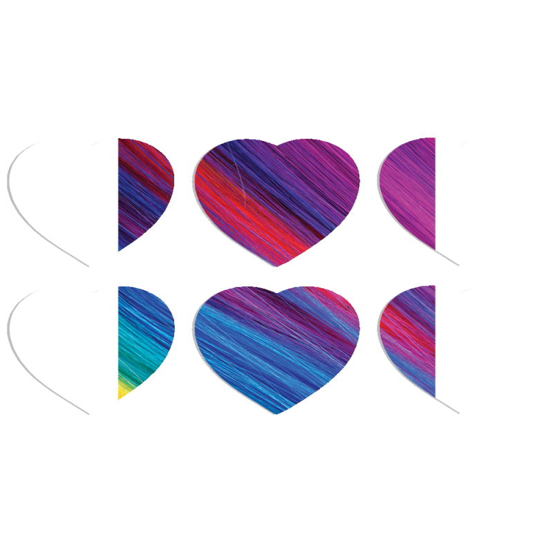 Магнитные фотопазлы Сердце 50 на 50 набор 6 штук 