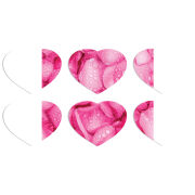 Магнитные фотопазлы Сердце 50 на 50 набор 6 штук 