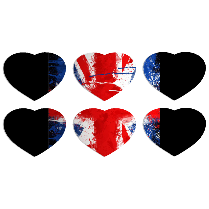 Магнитные фотопазлы Сердце 50 на 50 набор 6 штук 