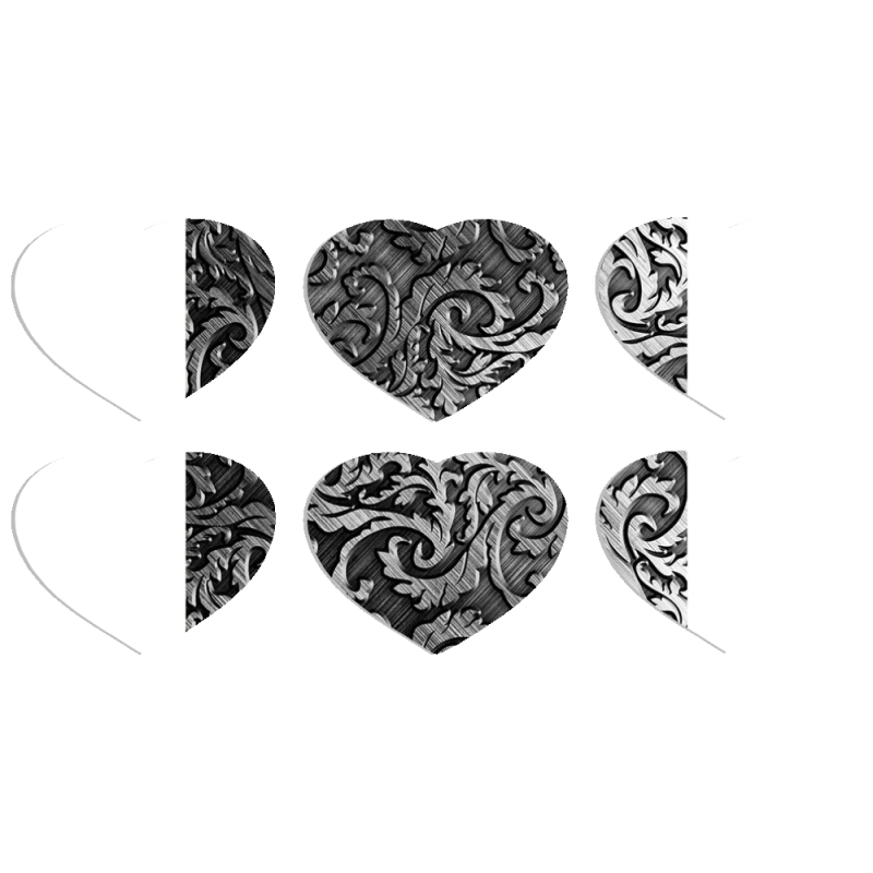 Магнитные фотопазлы Сердце 50 на 50 набор 6 штук 