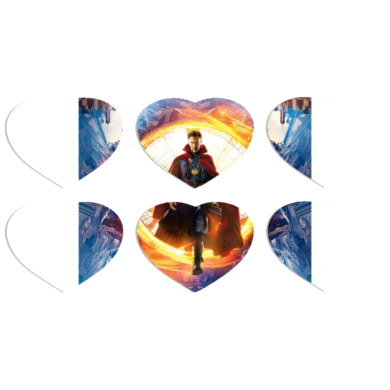 Магнитные фотопазлы Сердце 50 на 50 набор 6 штук 