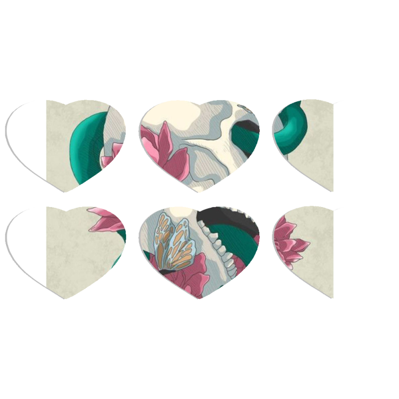 Магнитные фотопазлы Сердце 50 на 50 набор 6 штук 