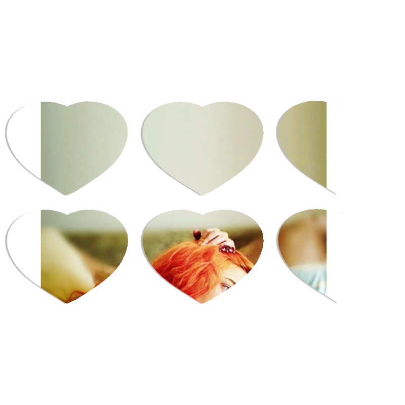 Магнитные фотопазлы Сердце 50 на 50 набор 6 штук 