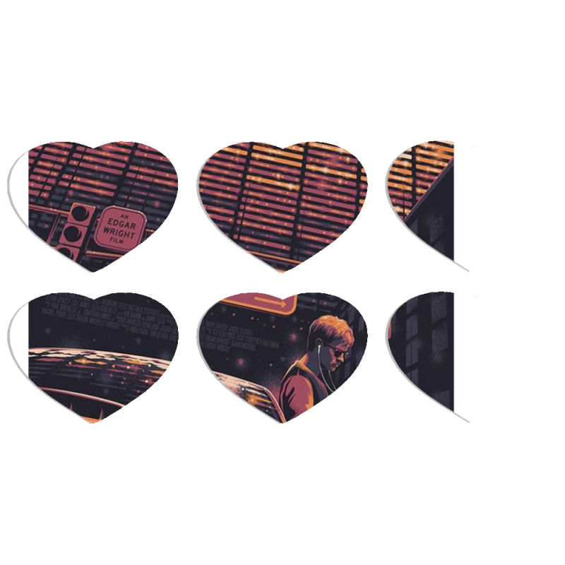 Магнитные фотопазлы Сердце 50 на 50 набор 6 штук 