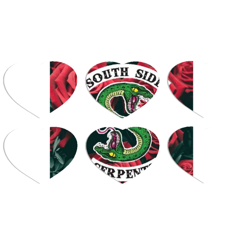 Магнитные фотопазлы Сердце 50 на 50 набор 6 штук 