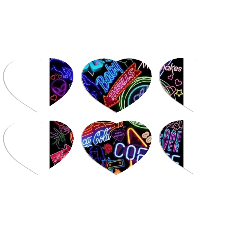 Магнитные фотопазлы Сердце 50 на 50 набор 6 штук 