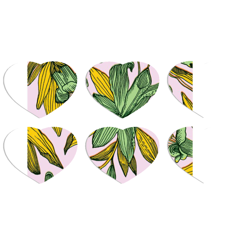 Магнитные фотопазлы Сердце 50 на 50 набор 6 штук 