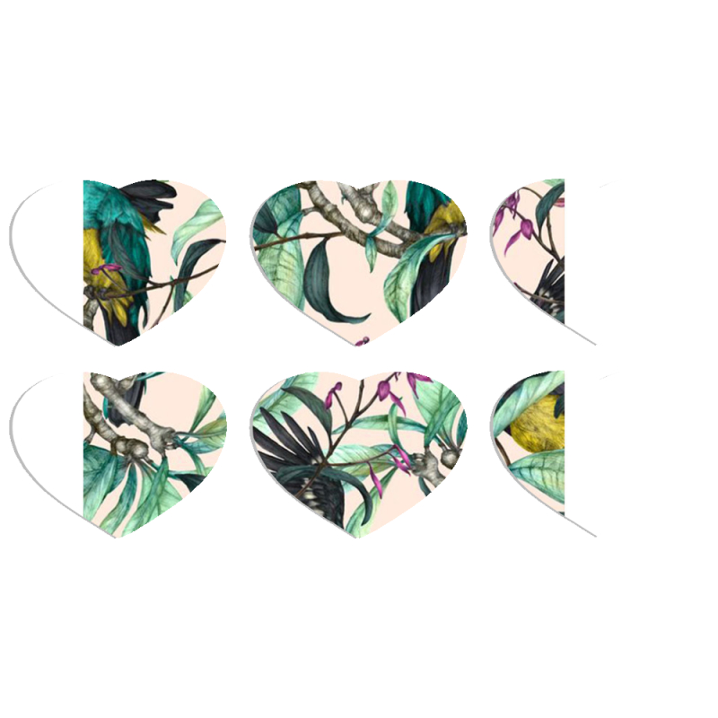 Магнитные фотопазлы Сердце 50 на 50 набор 6 штук 