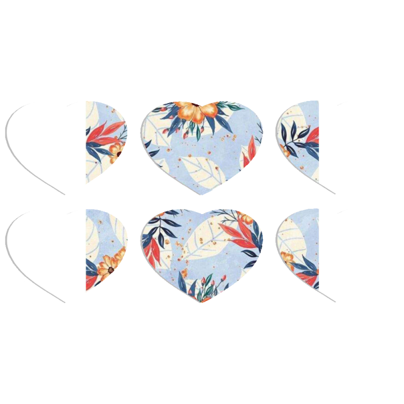 Магнитные фотопазлы Сердце 50 на 50 набор 6 штук 