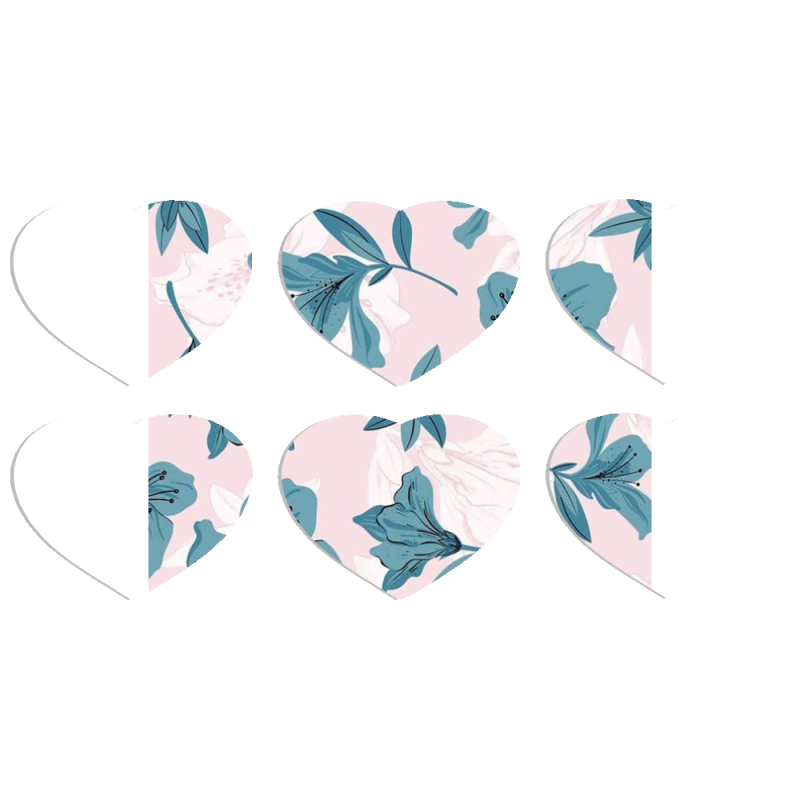 Магнитные фотопазлы Сердце 50 на 50 набор 6 штук 