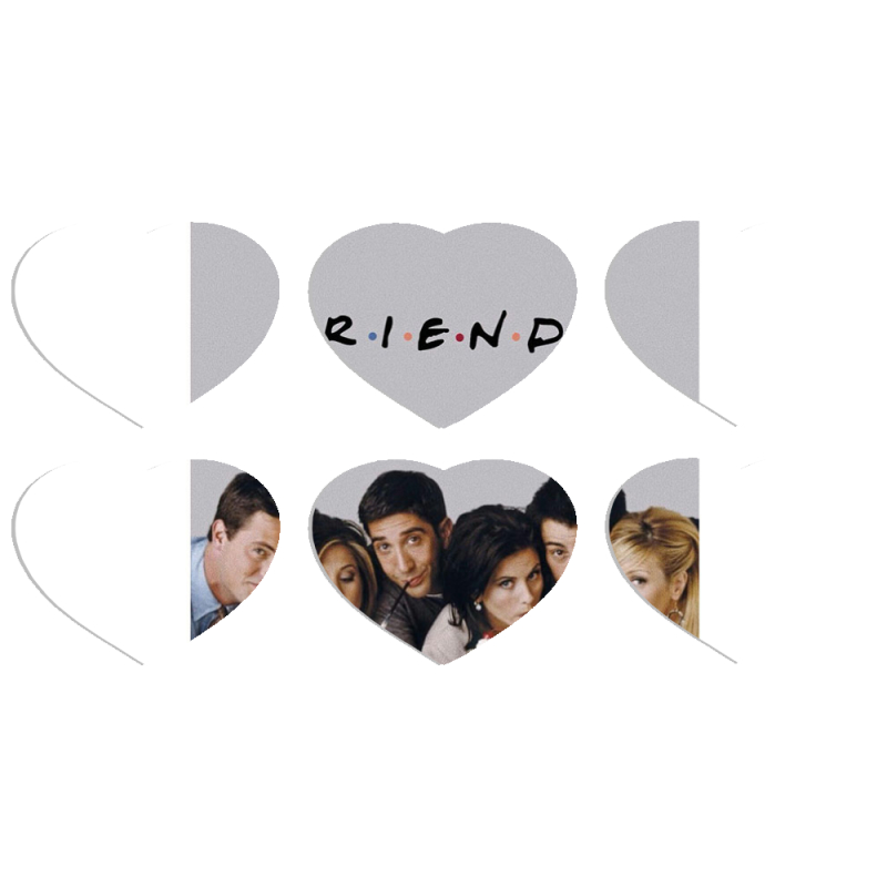 Магнитные фотопазлы Сердце 50 на 50 набор 6 штук 