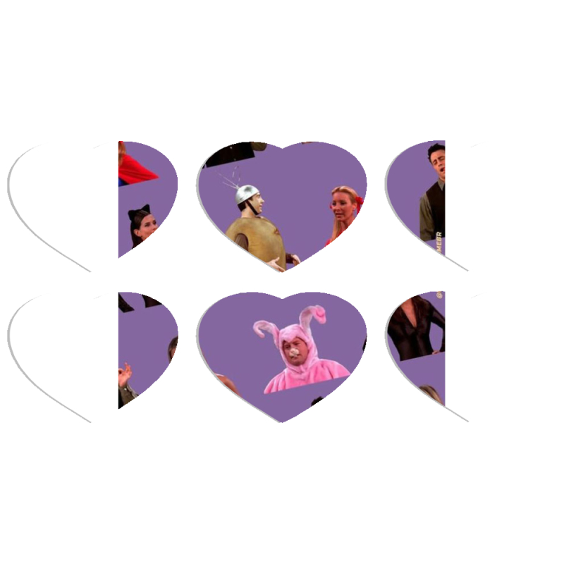 Магнитные фотопазлы Сердце 50 на 50 набор 6 штук 