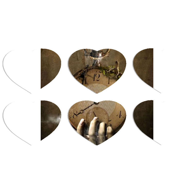 Магнитные фотопазлы Сердце 50 на 50 набор 6 штук 