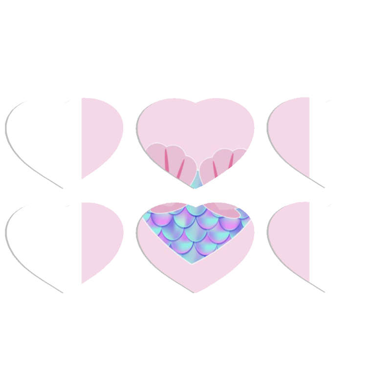 Магнитные фотопазлы Сердце 50 на 50 набор 6 штук 