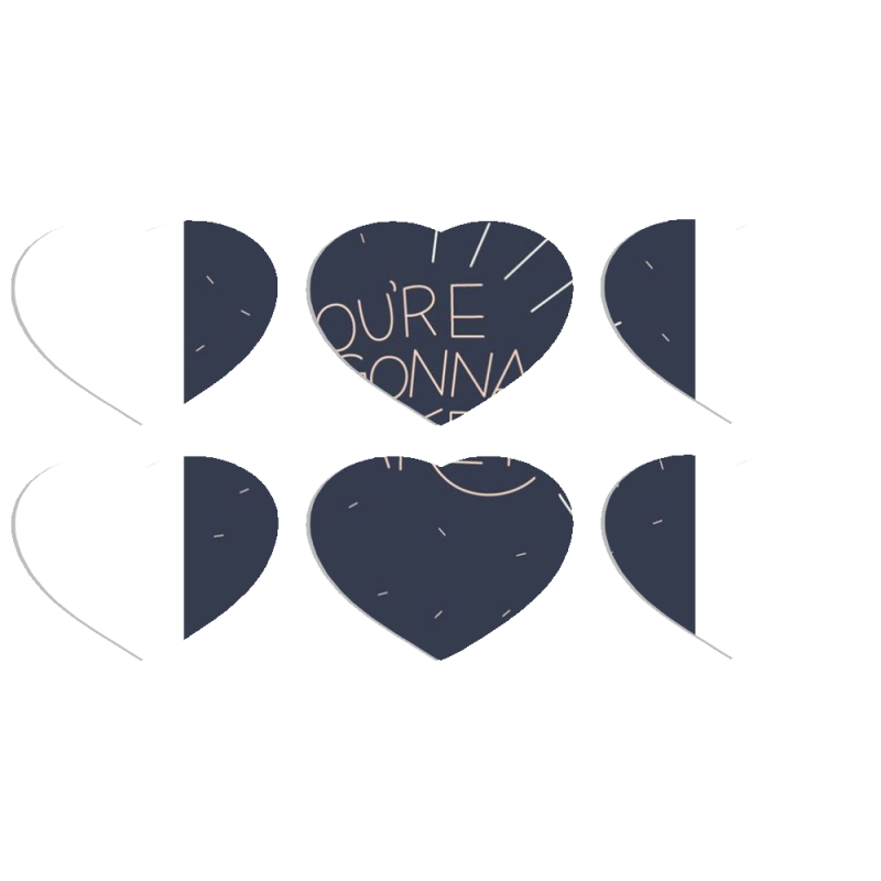 Магнитные фотопазлы Сердце 50 на 50 набор 6 штук 