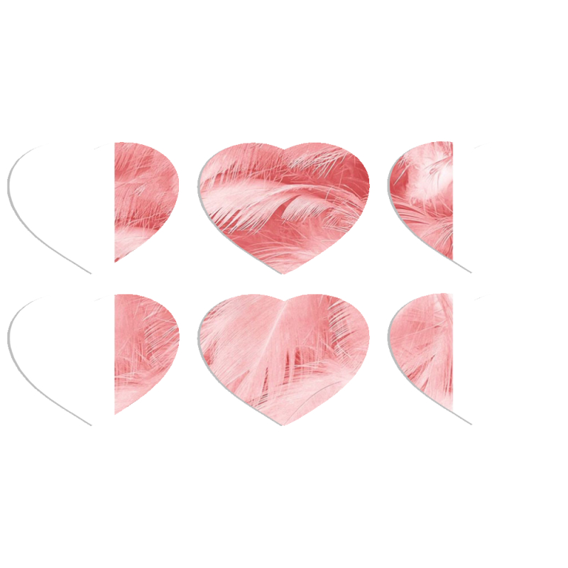 Магнитные фотопазлы Сердце 50 на 50 набор 6 штук 