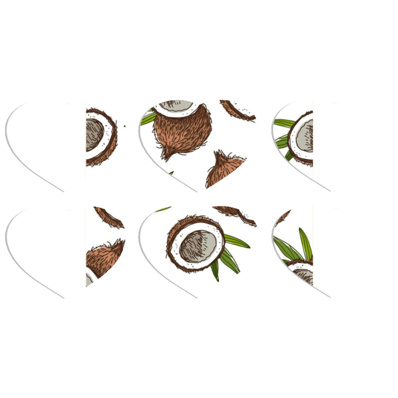 Магнитные фотопазлы Сердце 50 на 50 набор 6 штук Coconut