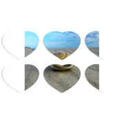 Магнитные фотопазлы Сердце 50 на 50 набор 6 штук 