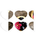Магнитные фотопазлы Сердце 50 на 50 набор 6 штук 