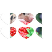 Магнитные фотопазлы Сердце 50 на 50 набор 6 штук 