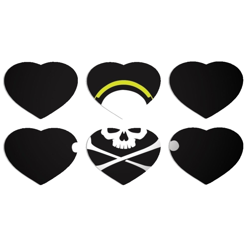 Магнитные фотопазлы Сердце 50 на 50 набор 6 штук 