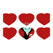 Магнитные фотопазлы Сердце 50 на 50 набор 6 штук 