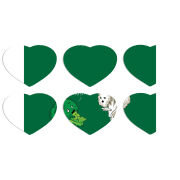 Магнитные фотопазлы Сердце 50 на 50 набор 6 штук 