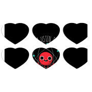 Магнитные фотопазлы Сердце 50 на 50 набор 6 штук 