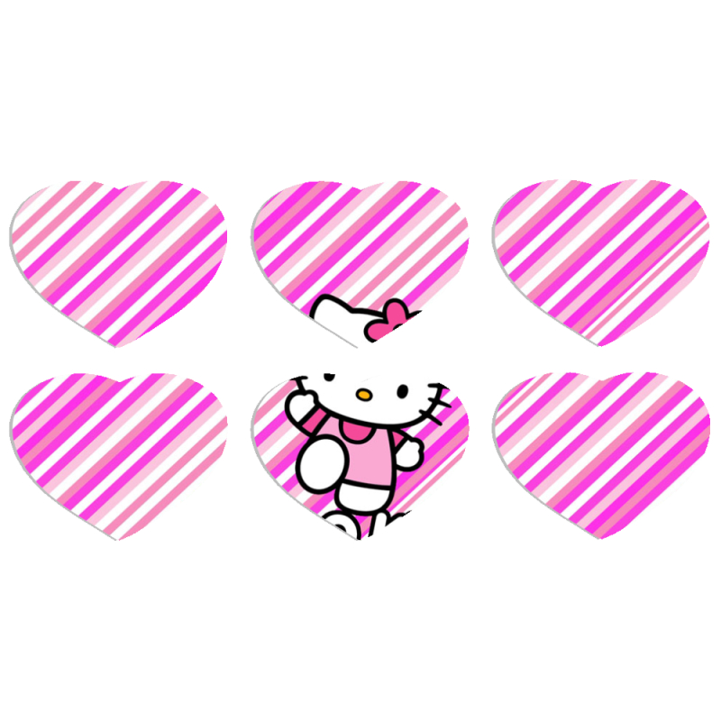 Магнитные фотопазлы Сердце 50 на 50 набор 6 штук 