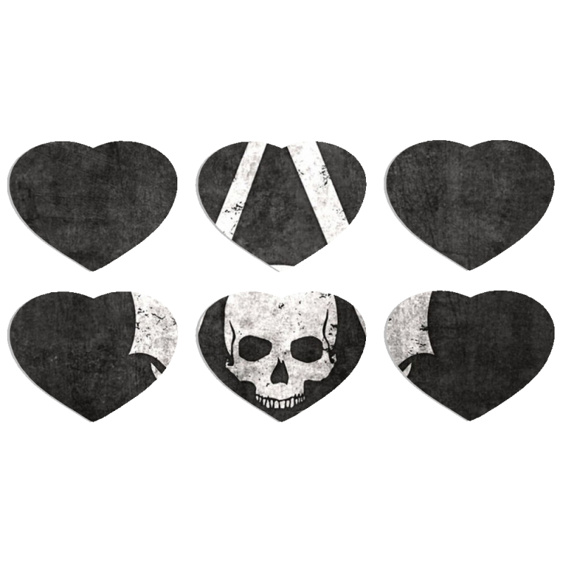 Магнитные фотопазлы Сердце 50 на 50 набор 6 штук 