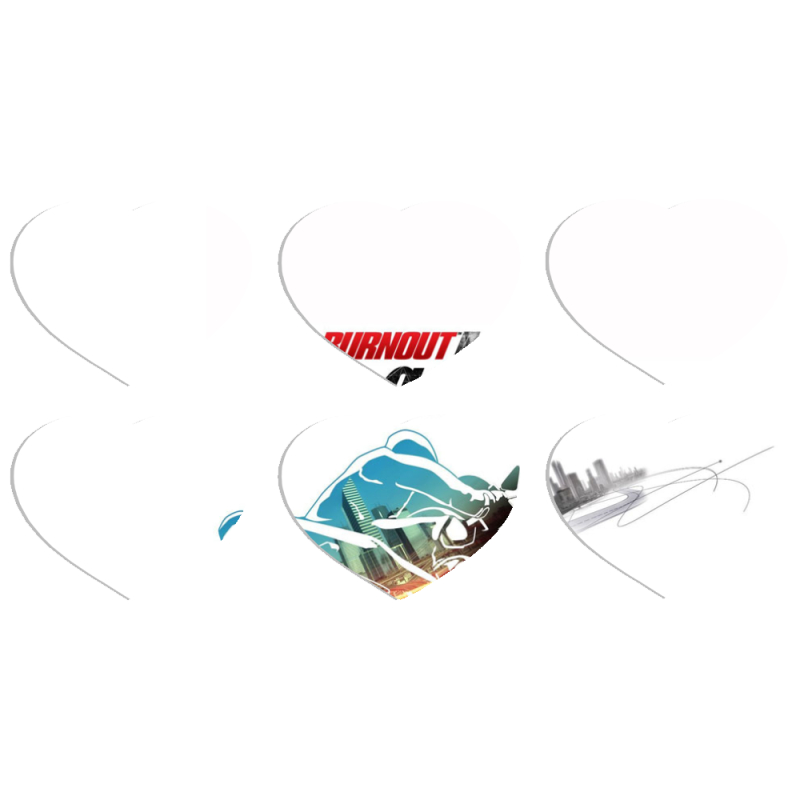 Магнитные фотопазлы Сердце 50 на 50 набор 6 штук 