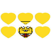 Магнитные фотопазлы Сердце 50 на 50 набор 6 штук 