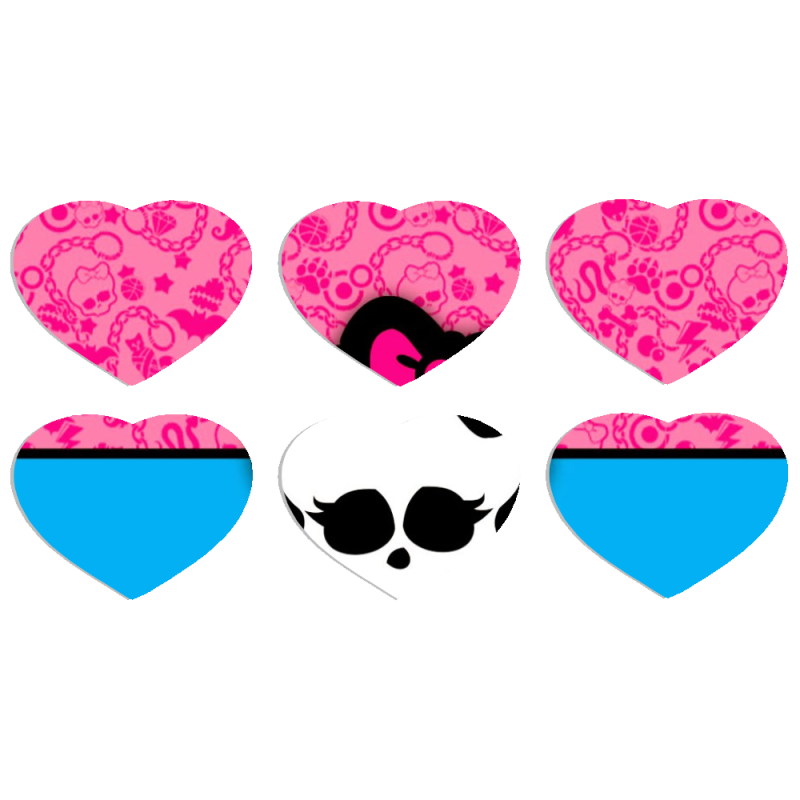 Магнитные фотопазлы Сердце 50 на 50 набор 6 штук 