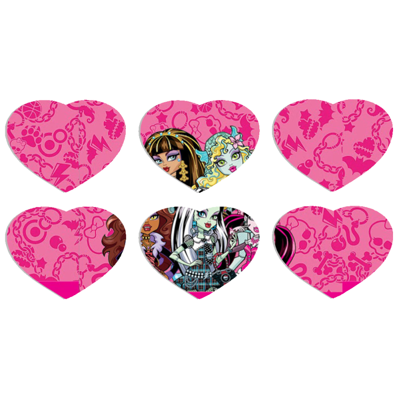 Магнитные фотопазлы Сердце 50 на 50 набор 6 штук 