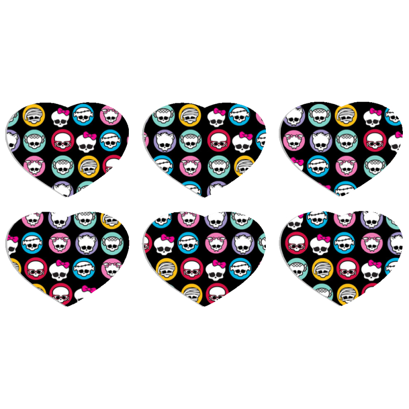 Магнитные фотопазлы Сердце 50 на 50 набор 6 штук 