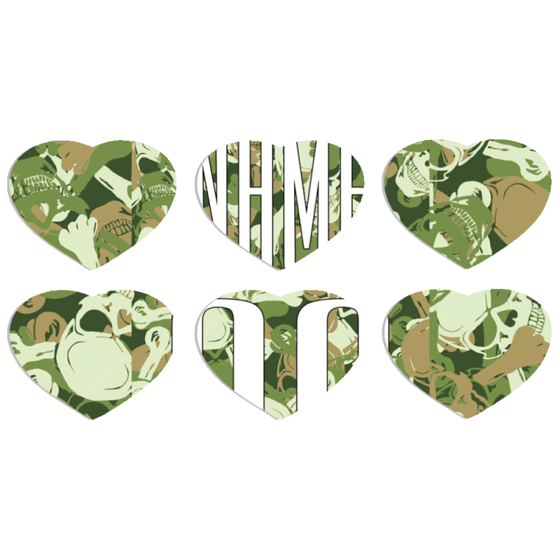 Магнитные фотопазлы Сердце 50 на 50 набор 6 штук 