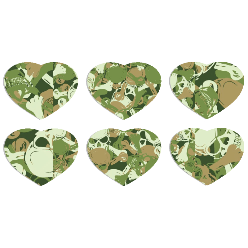 Магнитные фотопазлы Сердце 50 на 50 набор 6 штук 