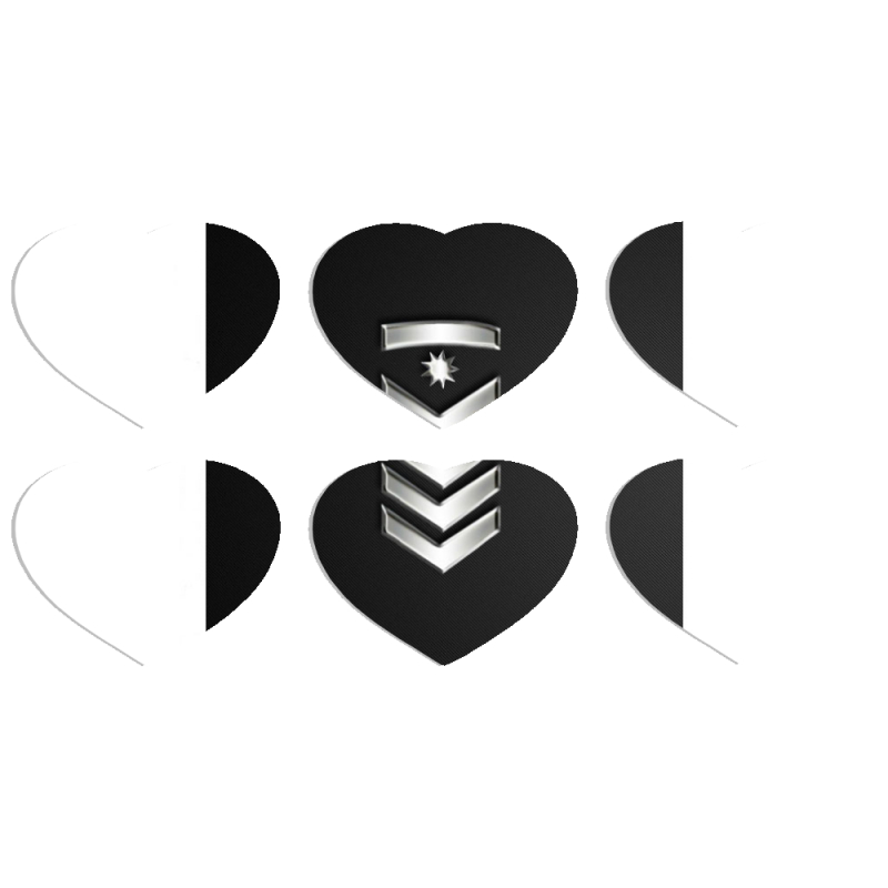 Магнитные фотопазлы Сердце 50 на 50 набор 6 штук 