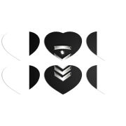 Магнитные фотопазлы Сердце 50 на 50 набор 6 штук 