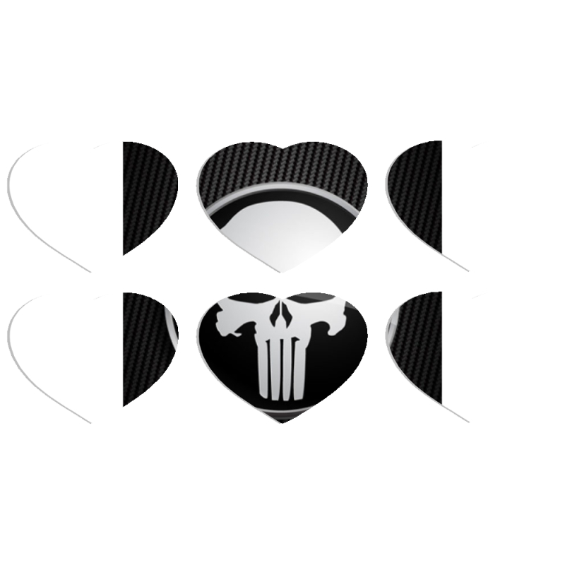 Магнитные фотопазлы Сердце 50 на 50 набор 6 штук 