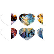 Магнитные фотопазлы Сердце 50 на 50 набор 6 штук 