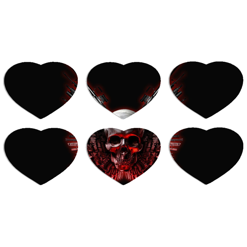 Магнитные фотопазлы Сердце 50 на 50 набор 6 штук 